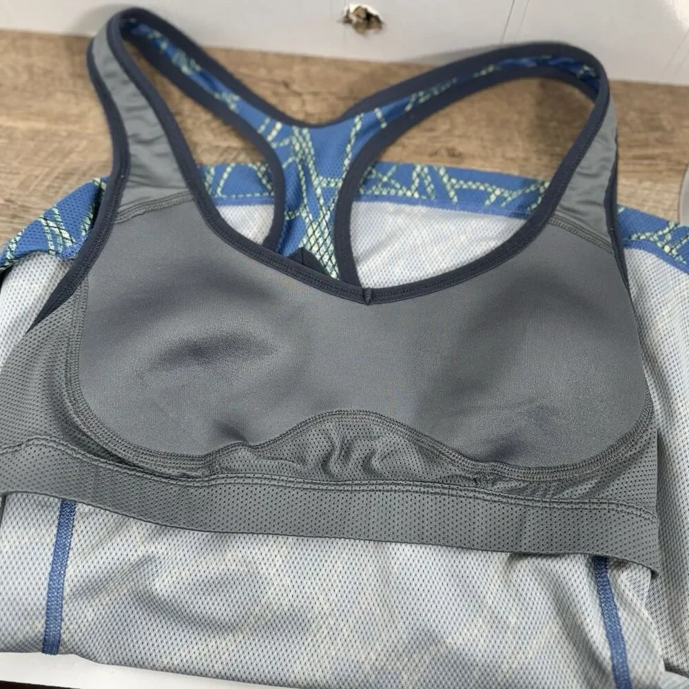 Nike Shirt Womens Blue Tank Top Sleeveless Gym Tennis Golf‎ Dri Fit Size Medium